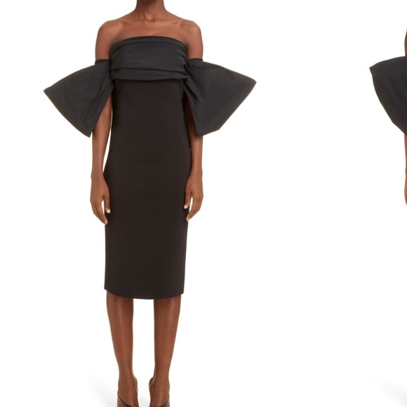 Givenchy Bow Sleeve Cocktail Dress